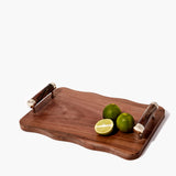 Salta Wood Tray with Onyx Stone