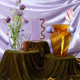 Geo Urn Vase Amber & Lilac