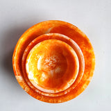 Hand-Poured Resin Serving Bowls Set of 3