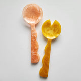 Hand Poured Resin Salad Serving Set