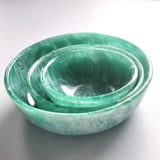 Hand-Poured Resin Serving Bowls Set of 3