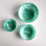 Hand-Poured Resin Serving Bowls Set of 3