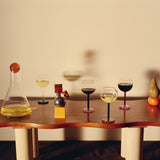 Mismatched Bilboquet Wine Glasses Set of 2