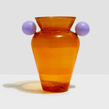 Geo Urn Vase Amber & Lilac