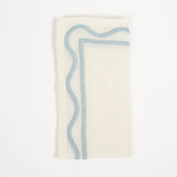 Colorblock Embroidered Linen Napkins Set of 4