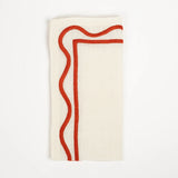 Colorblock Embroidered Linen Napkins Set of 4