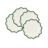 Colorblock Embroidered Linen Placemats Set of 4