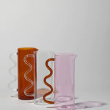 Pink & Amber Wave Pitcher