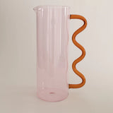 Pink & Amber Wave Pitcher