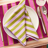 Herb Striped Napkins Set of 4