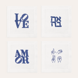 Love Cocktail Napkins Set of 4
