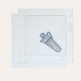 Shaken Martini Cocktail Napkins Set of 4