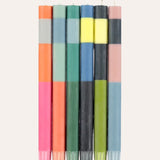 Striped Abstract Dinner Candles Set of 6