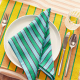 Herb Striped Napkins Set of 4