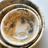 Hand-Poured Resin Serving Bowls Set of 3