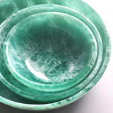 Hand-Poured Resin Serving Bowls Set of 3
