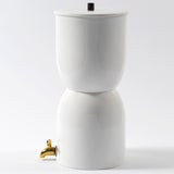 White Water Filter with Gold Stainless Steel Spout