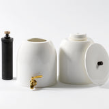 White Water Filter with Gold Stainless Steel Spout