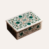 Malachite & White Mother of Pearl Inlay Box