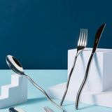 Squiggle 5-Piece Cutlery Set in Shiny Silver