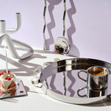 Stainless Steel Venice Mirror Mug Set with Saucer and Spoon