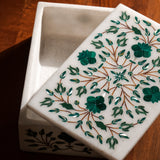 Malachite & White Mother of Pearl Inlay Box