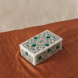 Malachite & White Mother of Pearl Inlay Box