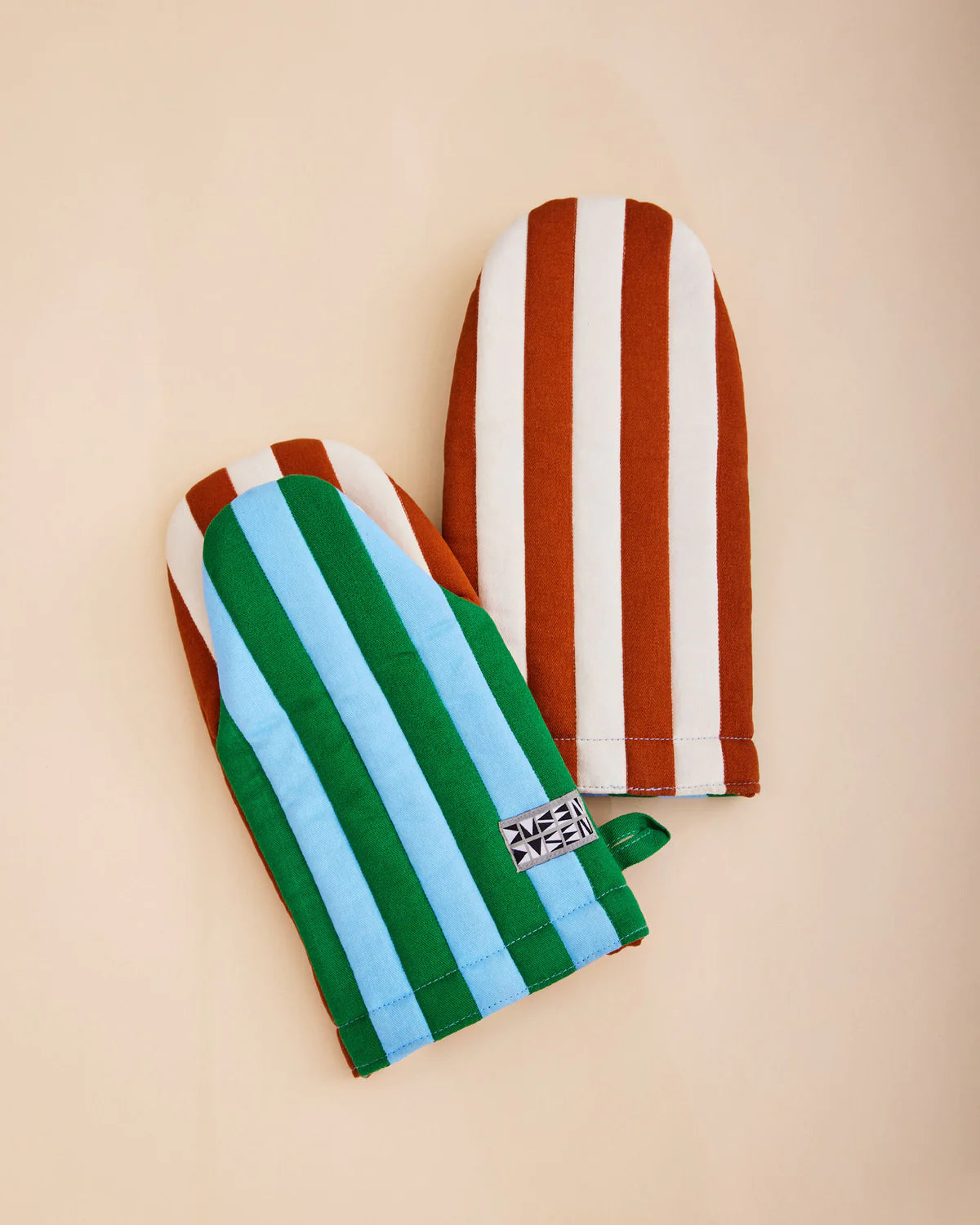 Striped Oven Mitt