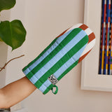 Striped Oven Mitt