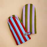 Striped Oven Mitt