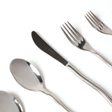 Squiggle 5-Piece Cutlery Set in Shiny Silver