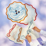 Colorblock Embroidered Linen Placemats Set of 4