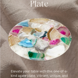Mixed Agate Plate