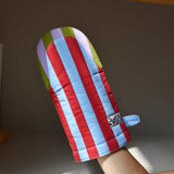 Striped Oven Mitt