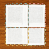 Hand Crocheted Amalfi Cocktail Napkins (Set of 4)