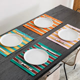 Herb Stripe Mixed Placemats Set of 4