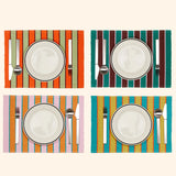 Herb Stripe Mixed Placemats Set of 4