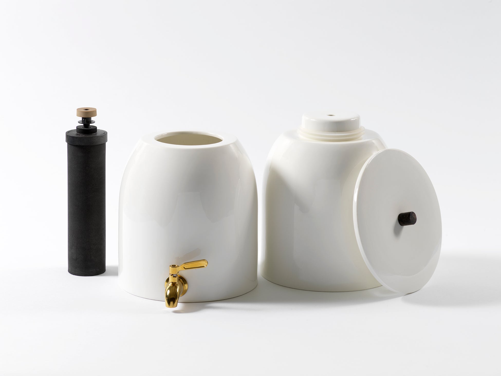 White Water Filter with Gold Stainless Steel Spout – Adorn Collectiv